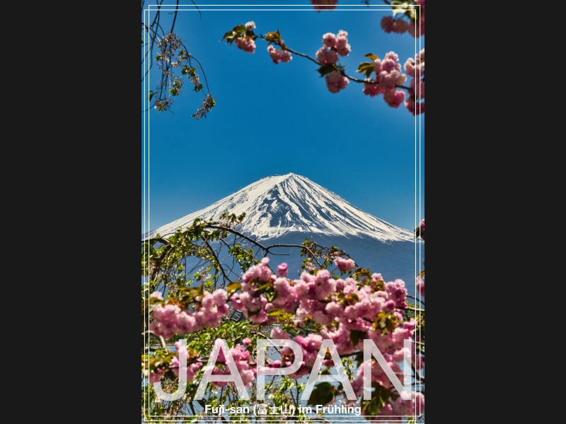 Japan - Fuji-san im Frühling